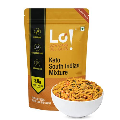 Lo! Low Carb Delights - Keto South Indian Mix | Zero Sugar, 200 G