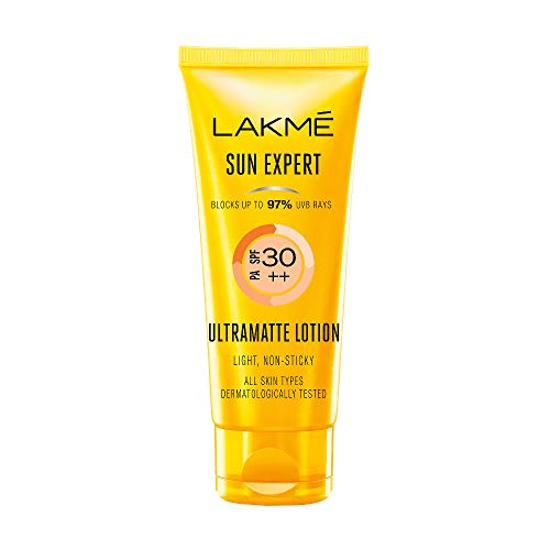 LAKMÃ Sun Expert Spf 30 Pa++ Ultra Matte Lotion Sunscreen, Blocks Upto 97% Harmful Sunrays, 100 Ml