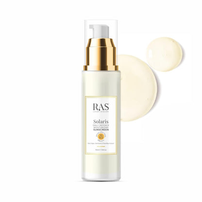 RAS Luxury Oils Solaris Daily Defence Sunscreen, SPF 50 PA+++; Protects from UV damage; 50ml