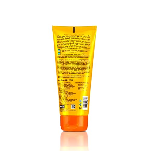 VLCC Matte Look SPF 30 PA ++ Sunscreen Gel Crème -100g + 25g Extra- Helps Depigmentation, Non greasynted matte formula with broad spectrum protection.