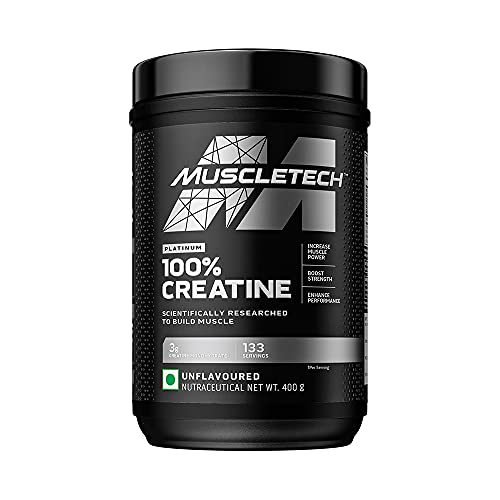 MuscleTech Iovate Health Science Muscletech Essential Series Platinum 100% Creatine 0.88 lb (Pack ofth & Strength | Muscle Recovery | Sports Nutrition