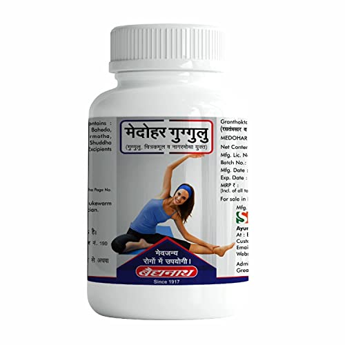 Baidyanath Medohar Guggulu 120 Tab| Enriched with Guggulu, Chitrakmool and Nagarmotha (Trusted for weight management