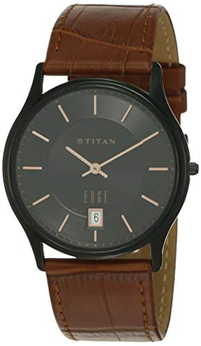 Titan Edge Analog Black Dial Men's Watch-NN1683NL01/NP1683NL01