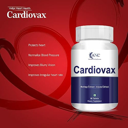 ANC Natural Cardiovax with Coenzyme Q10, Arjuna Extract & Moringa Extract for Heart, Blood pressure, 60 Tablets