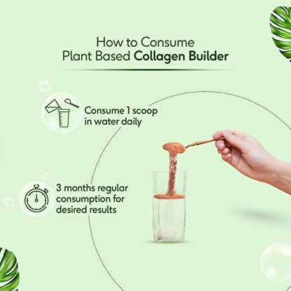 HealthKart HK Vitals Plant Based Collagen Builder, Orange, 250 g | Collagen Supplements with Vit C & Biotin for Healthy Hair, Skin, Nails
