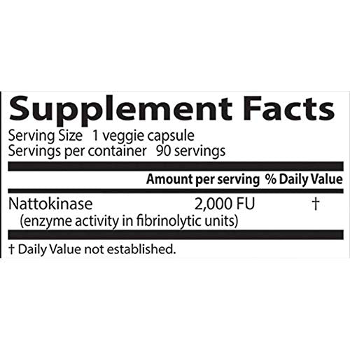 Doctor's Best Nattokinase 2000 FUs 90 Veggie Caps