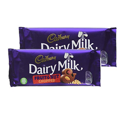 Cadbury Dairy Milk Fruit & Nut Chopped Chocolate, 95g(Pack Of 2)