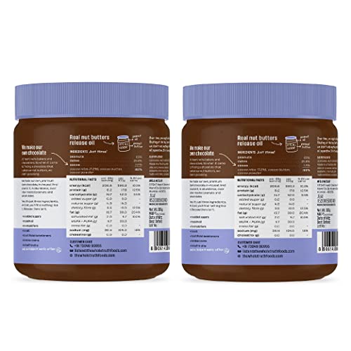The Whole Truth - Dark Chocolate Peanut Butter | Pack of 2 | 650g | No Artificial Sweeteners | Vegan | Gluten Free |