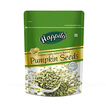 Happilo Premium Roasted Lightly Salted Pumpkin Seeds, 200g