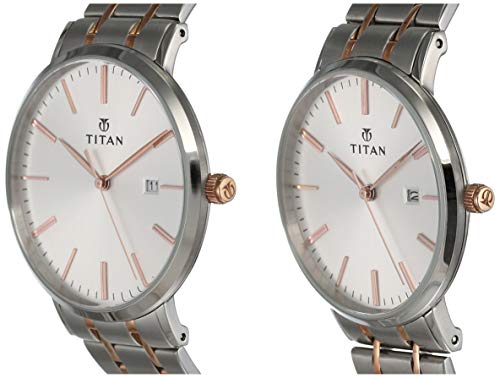 Titan Modern Bandhan Analog Silver Dial Unisex's Watch-NN9400294202KM01