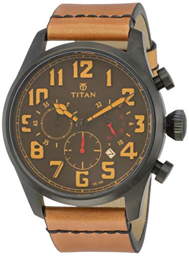 Titan Purple Upgrades Analog Grey Dial Men's Watch-NL9477NL02