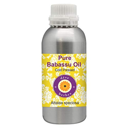 Deve Herbes Pure Babassu Oil (Attalea speciosa) Natural Therapeutic Grade Cold Pressed 630ml
