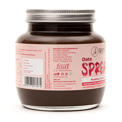 Flyberry Gourmet Dates Spread (Almonds, Hazelnuts, Cocoa) 250 Gms