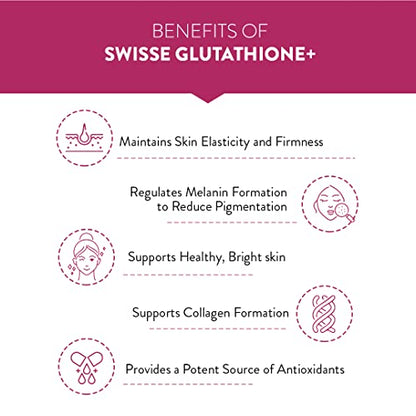 Swisse Glutathione+ Manufactured In Australia, Glutathione Tablets with Astaxanthin, Vitamin C & E, ful Skin (30 Capsules, Only 1 Capsule Per Serving)
