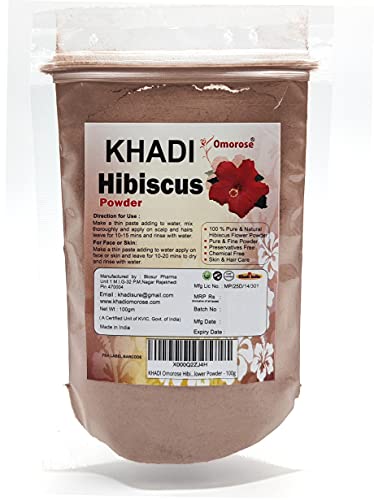 Khadi Omorose Hibiscus Flower Powder For hair Conditioning (100 Gms)