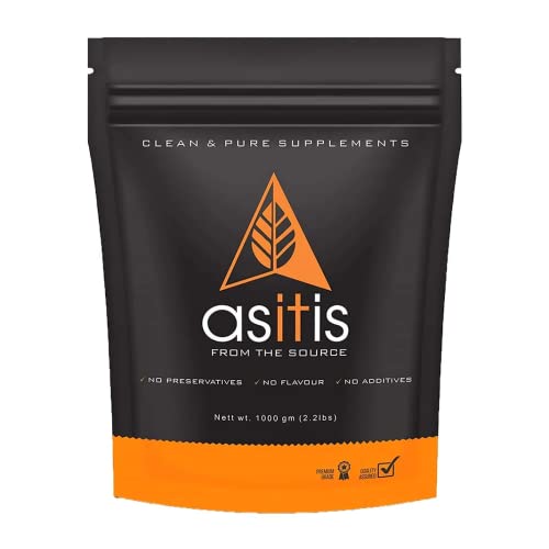 Asitis Nutrition Whey Protein Concentrate 80% Unflavoured, Labdoor Certified (1kg)