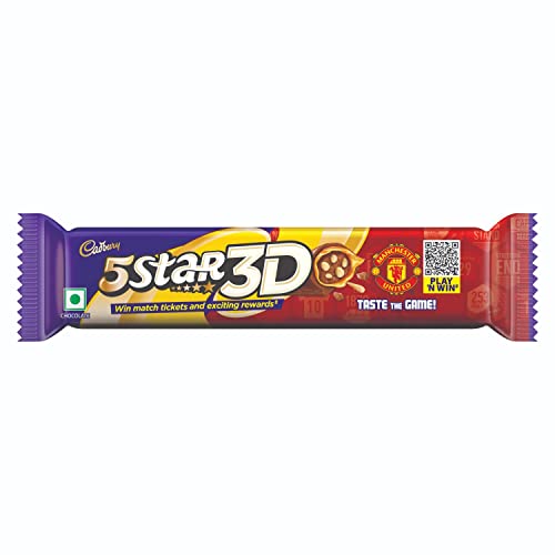 Cadbury 5 Star 3D Chocolate Bar, 42gm (Pack of 16)