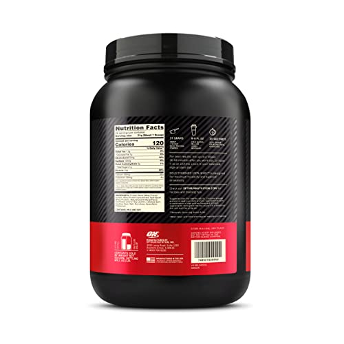 Optimum Nutrition Gold Standard 100% Whey Protein Powder 2 lbs, 907 g (Vanilla Ice Cream)