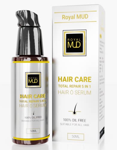 Royal Mud Royal Mud Hair Serum for Men & Women All types of Hair For Silkier, Shinier, Smoother FrizHair Serum with Jojoba Argan and Vitamin E - 50 ML