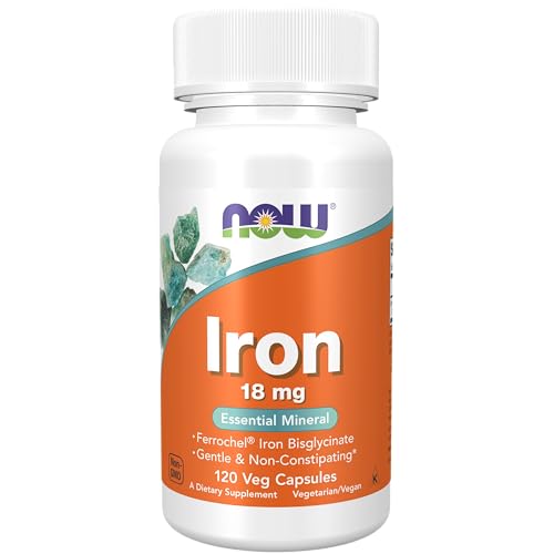 Now Foods, Iron, 18 mg, 120 Vcaps