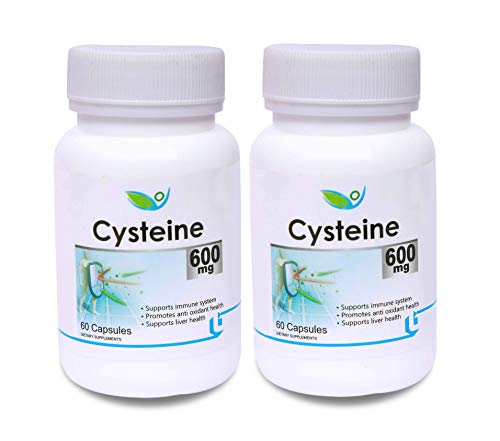 Biotrex Nutraceuticals Cysteine 600 mg (60 Capsules), N-Acetyl Cysteine Supplement, Pack of 2