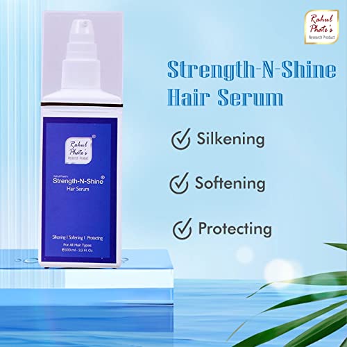 Rahul Phate's Research Products Strength-N-Shine Hair Serum | For Hair Fall Control & Breakage | For, Rough,Smooth & Silky Hair | For Women & Men 80ml