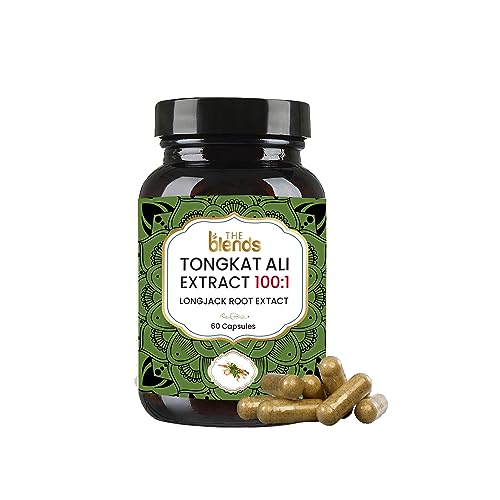 The Blends Tongkat Ali Longjack Root Extract Herbal Supplement | Enhanced Vitality, Performance and Stress tolerance 60 Capsules