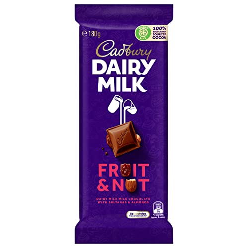 Cadbury Dairy Milk Fruit & Nut milk chocolate block 180g