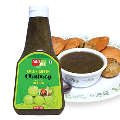 Add me Homemade Sweet amla Chutney Pickle Without Oil 450 G Aamle Ki Chutney, 450gm