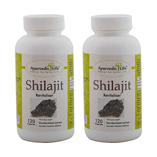 Ayurvedic Life Shilajit 120 capsule Pack of 2, natural