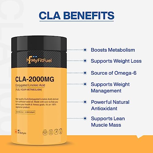 MyFitFuel CLA 2000mg, (180 Softgels), Supplement For Men & Women