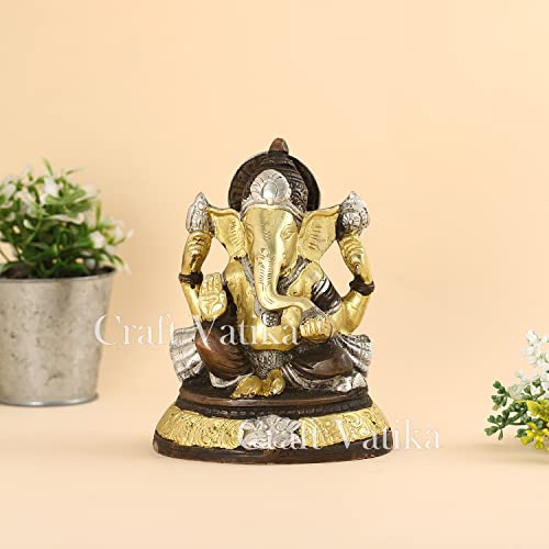 Collectible India God Ganesha Brass Idol Elephant Success Lord Ganesh Sculptures