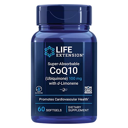 Life Extension, Super-Absorbable CoQ10 Ubiquinone with d-Limonene, 100 mg, 60 Softgels