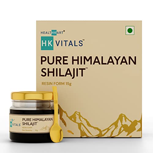 HealthKart HK Vitals Pure Himalayan Shilajit Resin, 15 g | For Boosting Energy, Endurance & Stamina