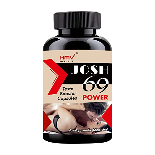 HMV HERBALS JOSH69 CAPSULES- HERBAL TEST-O-BO-OSTER CAPSULES FOR MEN-1000mg (Pack of 1)