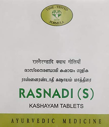 AVN Ayurveda Rasnadi (S) Kashayam Tablets - Pack of 100 Tablet