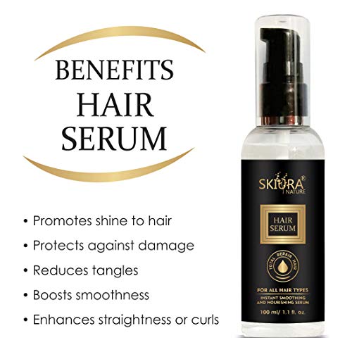 Skiura Nature Total Repair Hair Serum Enriched with Ferment and Almond Oil For Silky Smooth Hair, Tangle Free and Frizz Free- 100 ML