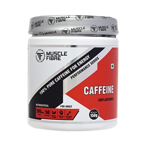 Muscle Fibre Performance Series Caffeine Powder (Unflavoured, 150 g (Pack of 1))