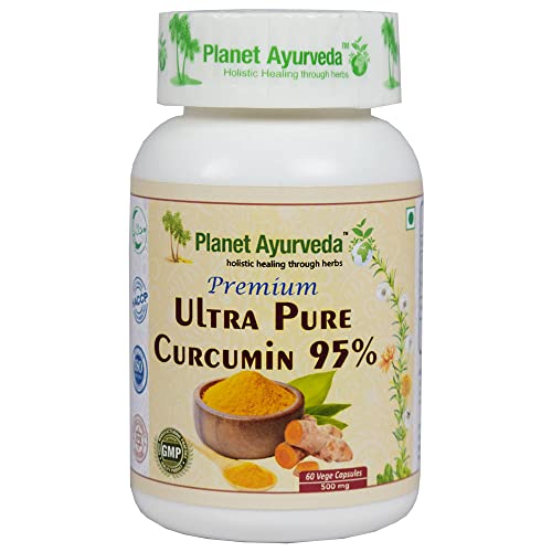 Planet Ayurveda Premium Ultra Pure Curcumin 95% - 60 Capsules,