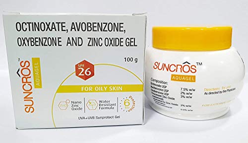 Suncros Aquagel SPF-26, 100 gm (MM), Cream