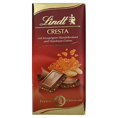 Lindt Cresta Almond Praline and Creme Milk Chocolate, 100g