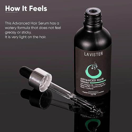 Lavister Advanced Hair Growth Serum - Control Hair Fall in 1 Week - Triple Action on Hair with Anaga Formula - Hair Growth Serum for Men & Women 50 ml