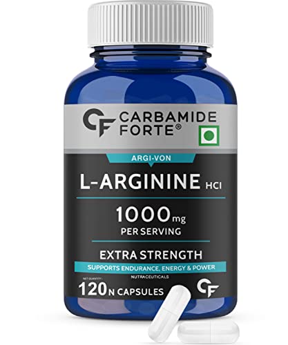 Carbamide Forte L Arginine 1000mg Supplement Per Serving - 120 Veg Capsules