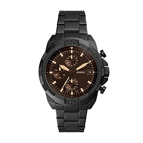 Fossil Bronson Analog Black Dial Men's Watch-FS5851