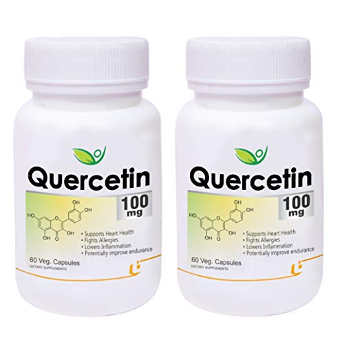 Biotrex Quercetin 100mg - 60 Veg Capsules, Pack of 2,nutritional supplement, multivitamins, vitamin for men, women and adults, best health supplements