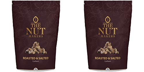 The Nut Makers Oil Roasted & Salted Cashews-80gms-pack of Two