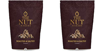 The Nut Makers Oil Roasted & Salted Cashews-80gms-pack of Two