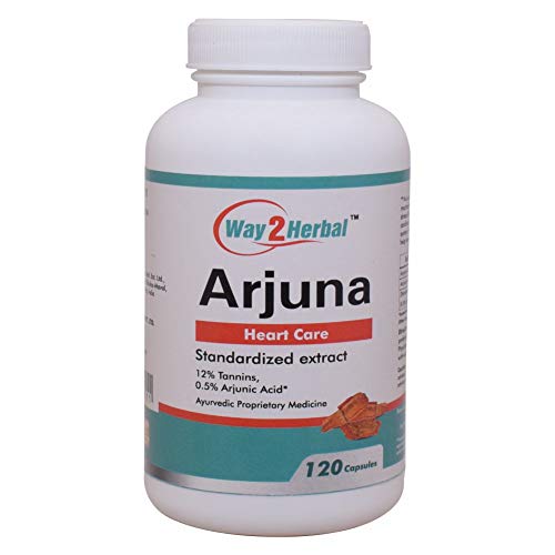 Way2Herbal Arjuna Heart Care 500mg - 120 Capsules