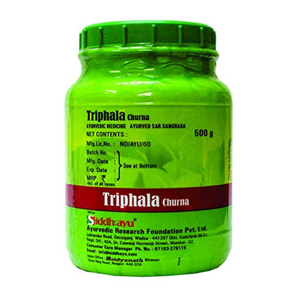 Baidyanath Nagpur Triphala Churna, Vitamin C, Iron & Zinc, Natural,Pack of 500 g