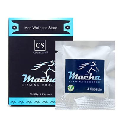 CIRKLE STREET Macha Shilajit Capsules for Men |Pack of 4 Capsules (MACHA_SHILAJIT_4)